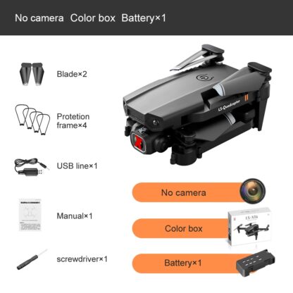 SHAREFUNBAY drone 4k HD dual lens visual positioning 1080P WiFi FPV drone height preservation RC Quadcopter practice drone