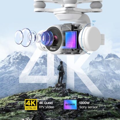 Professional Dreamer Drone with 4K HD FPV Camera Photography Helicopter Brushless Motors GPS Quadcopter WIFI Wide Angle RC Dron