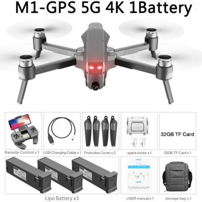 4DRC 2021 M1 Pro 2 drone 4k HD mechanical 2-Axis gimbal camera 5G wifi gps system supports TF card drones distance 1.6km