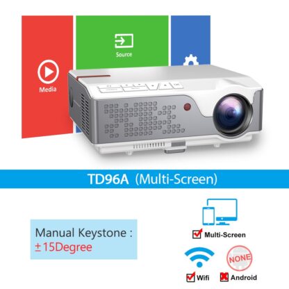 ThundeaL Full HD 1080P Projector TD96 TD96W Android WiFi LED Proyector Native 1920 x 1080P 3D Home Theater Smart Phone Beamer