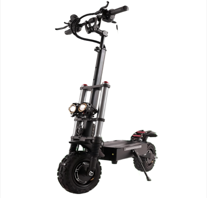 Electric Scooter Adults 50 MPH with Seat, 5600W Dual Hub Motors High Speed Scooter Up to 56 Miles, Fast Sports Scooter 11" Off Road Tires for All Types of Terrain Adventures