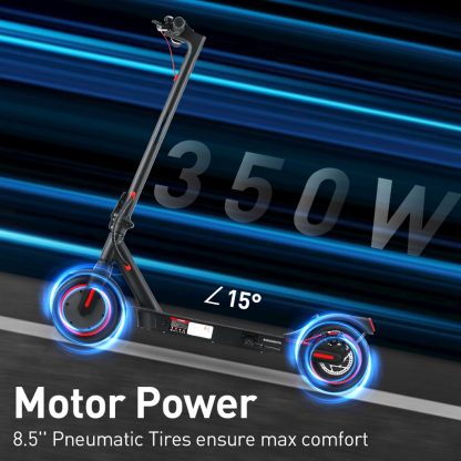 Electric Scooter 18.6mph Adult EScooter 8.5Inch 350W Adult Foldable Electric Skateboards Scooter with app - Image 3