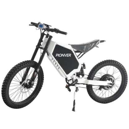 Electric-Dirt-Bike for Adults-Mountain-Motorcycle with 1536Wh Battery 32AH, Max 40 MPH and 80Miles Range E-Bike, Peak 3000W Brushless Motor, 25Inch Fat Tire and Front Fork Suspension