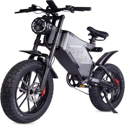 Electric Bicycle, 20 Inch Off-Road Ebike for Adults with Removable 48V 25Ah Lithium Ion Battery, Double Hydraulic Disc Brake with Forged Mags Wheel