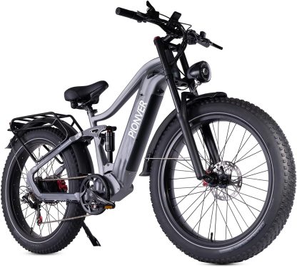 Electric Bicycle, 26 Inch Off-Road Ebike for Adults with Removable 48V 25Ah Lithium Ion Battery, 7 Speeds with Double Shock Absorbers and Double Hydraulic Disc Brake (Black) - Image 7