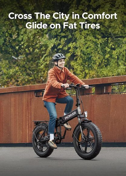 E-Bike Electric Bike Foldable | 20''×4.0" Fat Tires | 48V 13Ah Lithium Battery | Range 120KM | 7 Speed | 25KM/H - Image 9