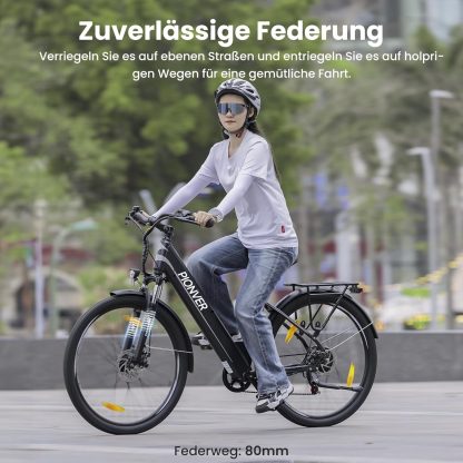 27.5 Inch E-Bike, Trekking Electric Bicycle with 36 V 15.6 Ah Large Battery 250 W Rear Motor Trekking/City Pedelec for Men and Women Long Range up to 100 km - Image 5