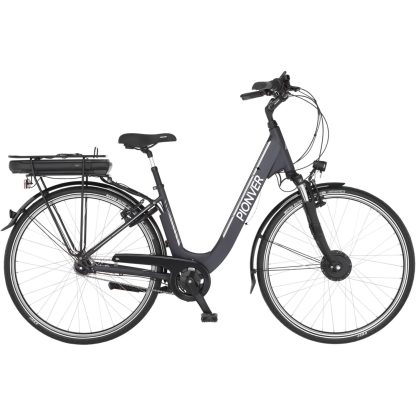 E-Bike City, Electric Bicycle for Men and Women, RH 44 cm, Front Motor 32 Nm, 36 V Battery, Anthracite Matt, 28 Inches