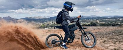 Electric-Dirt-Bike for Adults-Mountain-Motorcycle with 1536Wh Battery 32AH, Max 40 MPH and 80Miles Range E-Bike, Peak 3000W Brushless Motor, 25Inch Fat Tire and Front Fork Suspension - Image 3
