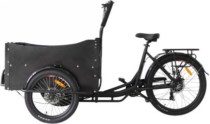 Electric Cargo Bike - Electric Cargo Bike 25 km/h, 36 V Lithium Battery, 250 W Motor, Ideal for Children's Transport & Family Trips, High Safety & Comfort - Image 4