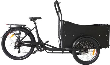 Electric Cargo Bike - Electric Cargo Bike 25 km/h, 36 V Lithium Battery, 250 W Motor, Ideal for Children's Transport & Family Trips, High Safety & Comfort - Image 3