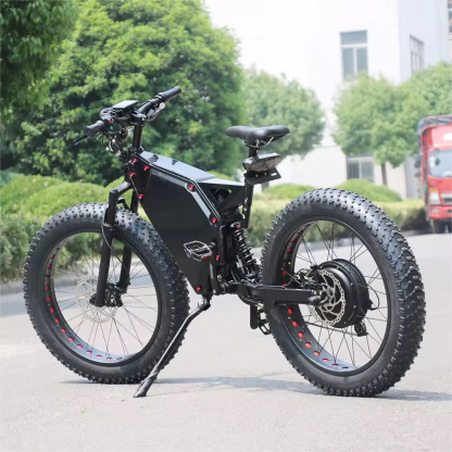 Electric-Dirt-Bike for Adults-Mountain-Motorcycle with 1536Wh Battery 32AH, Max 40 MPH and 80Miles Range E-Bike, Peak 3000W Brushless Motor, 25Inch Fat Tire and Front Fork Suspension - Image 13