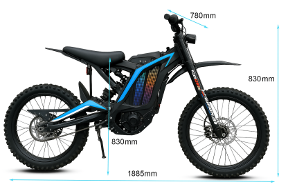 Electric Motorcycle Bike for Adults, Electric Dirt Bike 8000W(Peak) Mid-Mounted Motor 72V/30AH Removable Battery, Top Speed 50MPH/75Miles Off Road Electric Mountain Bike, Dual LED Headlight - Image 4
