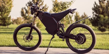 Electric-Dirt-Bike for Adults-Mountain-Motorcycle with 1536Wh Battery 32AH, Max 40 MPH and 80Miles Range E-Bike, Peak 3000W Brushless Motor, 25Inch Fat Tire and Front Fork Suspension - Image 11