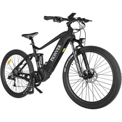 Electric Mountain Bike 29", 250W Mid Drive Motor, 48V 13Ah Integrated Removable Battery, Full Suspension E-bike for Adults, Shimano 8 Speed
